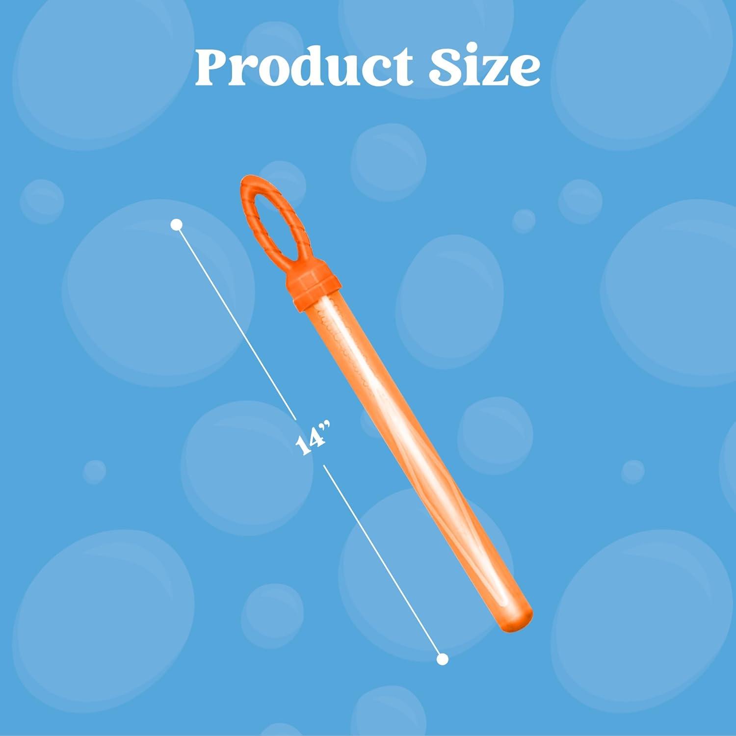 imageJOYIN 24 Pack 146 Big Bubble Wands Bulk 2 Dozen for Summer Toy OutdoorIndoor Activity Use Easter Bubbles Party Favors Supplies for KidsLeaf