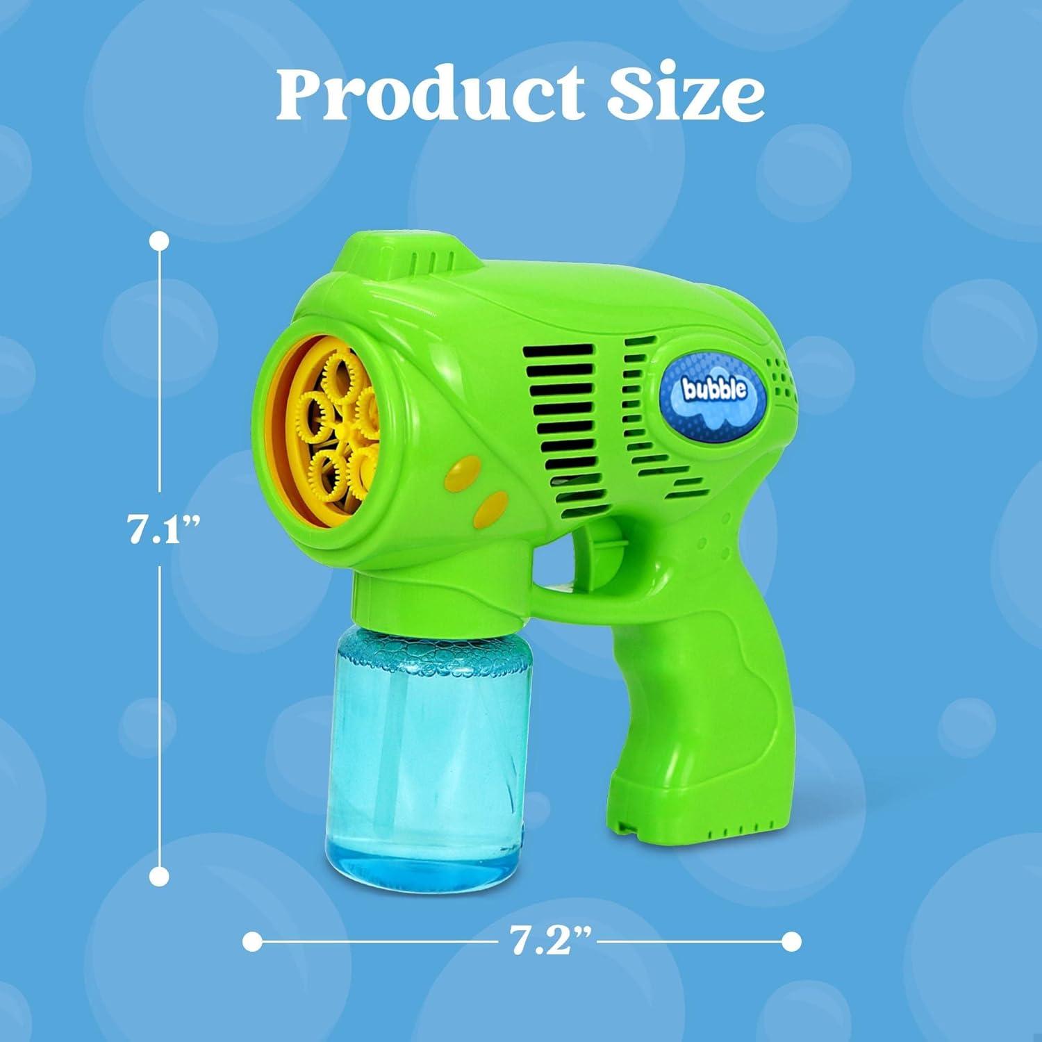 imageJOYIN 3 Packs Bubble Guns with 3 Solutions Automatic Bubble Maker Blower Machine for Kids Party Favors Summer Toy Birthday Outdoor amp Indoor Activity EasterSolid