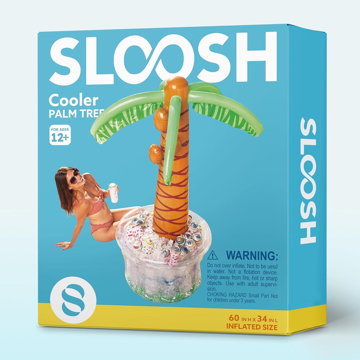 imageJOYIN 60 Inflatable Palm Tree Cooler Beach Theme Decor Pool Party Decorations Luau Hawaiian Birthday Party Supplies Ocean Jungle Tropical Themed Summer Outdoor Drink Cooler