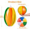 JOYIN 12-Pack 12“ Beach Balls – Bulk Classic Beachball Inflatable Swimming Pool Toys for Games Adults Kids(12-inch)