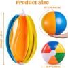 JOYIN 12-Pack 12“ Beach Balls – Bulk Classic Beachball Inflatable Swimming Pool Toys for Games Adults Kids(16-inch)
