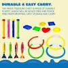 JOYIN 18Pcs Diving Pool Toys for Kids, Swimming Pool Toy with Storage Bag Includes 4 Pool Rings, 4 Diving Sticks, 4 Bandits, 6 Treasures Underwater Swim Pool Games for Ages 8-12