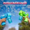 JOYIN 2 Bottles Bubbles Refill Solutions 64 oz (up to 5 Gallon), Concentrated Solution for Bubble Machine, Gun, Wand Refill Fluid Summer, Easter Toys (Red+Purple)(Blue+green)