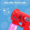 JOYIN 2 Bubble Guns with 2 Refill Solution (10 oz Total), Bubbles Maker, Blower for Kids, Toddlers, Outdoors Activity, Birthday Gift, Easter Basket Stuffers (Yellow+Orange)(Red+blue)