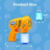 JOYIN 2 Bubble Guns with 2 Refill Solution (10 oz Total), Bubbles Maker, Blower for Kids, Toddlers, Outdoors Activity, Birthday Gift, Easter Basket Stuffers (Yellow+Orange)(Orange+yellow)
