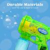 JOYIN 2 Bubble Guns with 2 Refill Solution (10 oz Total), Bubbles Maker, Blower for Kids, Toddlers, Outdoors Activity, Birthday Gift, Easter Basket Stuffers (Yellow+Orange)(Green+blue)