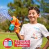JOYIN 2 Bubble Guns with 2 Refill Solution (10 oz Total), Bubbles Maker, Blower for Kids, Toddlers, Outdoors Activity, Birthday Gift, Easter Basket Stuffers (Yellow+Orange)(Orange+blue)