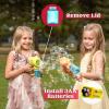 JOYIN 2 Bubble Guns with 2 Refill Solution (10 oz Total), Bubbles Maker, Blower for Kids, Toddlers, Outdoors Activity, Birthday Gift, Easter Basket Stuffers (Yellow+Orange)(Orange+yellow)