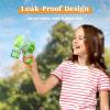 JOYIN 2 Kids Bubble Guns with 4 Bottles Solution, Automatic Bubble Machine Gun with 8 Holes for Kids, Adults, Summer Toys, Easter Basket Stuffers, Birthday Gift, Party Favors(Green  Blue)