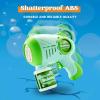 JOYIN 2 Kids Bubble Guns with 4 Bottles Solution, Automatic Bubble Machine Gun with 8 Holes for Kids, Adults, Summer Toys, Easter Basket Stuffers, Birthday Gift, Party Favors(Green  Blue)