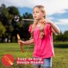 JOYIN 24 Pack 14.6’’ Big Bubble Wands Bulk (2 Dozen) for Summer Toy, Outdoor/Indoor Activity Use, Easter, Bubbles Party Favors Supplies for Kids(Leaf)