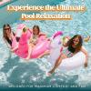 JOYIN 2-Pack Flamingo Unicorn Pool Float – Fun Floaties Inflatable Swimming Pool Tubes Toys Party Decorations, Summer Vacation Lake Beach Floaty Swim Rings Raft Lounger for Adults & Kids