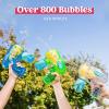JOYIN 3 Packs Bubble Guns with 3 Solutions, Automatic Bubble Maker Blower Machine for Kids, Party Favors, Summer Toy, Birthday, Outdoor & Indoor Activity, Easter(Transparent)