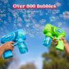 JOYIN 3 Packs Bubble Guns with 3 Solutions, Automatic Bubble Maker Blower Machine for Kids, Party Favors, Summer Toy, Birthday, Outdoor & Indoor Activity, Easter(Solid)