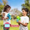 JOYIN 3 Packs Bubble Guns with 3 Solutions, Automatic Bubble Maker Blower Machine for Kids, Party Favors, Summer Toy, Birthday, Outdoor & Indoor Activity, Easter(Solid)
