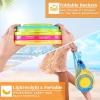 JOYIN 3 Packs Foldable Pail Bucket with Shovels & Mesh Bag, Collapsible Buckets Multi Purpose for Beach, Camping Gear, Beach Party, Fishing, and Fun Summer Activities (Yellow/Blue/Green)(Yellow/Blue/Green)