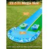 JOYIN 32.5FT Water Slide and 2 Inflatable Boards, Extra Long Double Lawn Heavy Duty Splash Mat Pad with Sprinkler for Kids Adults Backyard Summer Water Toy Outdoor Fun, Blue, Orange(Blue  Green)