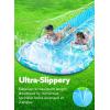 JOYIN 32.5FT Water Slide and 2 Inflatable Boards, Extra Long Double Lawn Heavy Duty Splash Mat Pad with Sprinkler for Kids Adults Backyard Summer Water Toy Outdoor Fun, Blue, Orange(Blue  Light Blue)