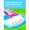 JOYIN 32.5FT Water Slide and 2 Inflatable Boards, Extra Long Double Lawn Heavy Duty Splash Mat Pad with Sprinkler for Kids Adults Backyard Summer Water Toy Outdoor Fun, Blue, Orange(Blue  Pink)