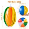 JOYIN 4-Pack 20″ Beach Balls – Large Rainbow Beach Ball Inflatable Pool Toys for Party Supplies Decorations, Adults Kids Birthday Luau Summer Beach Water Games Beachball Party Favors
