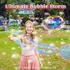 JOYIN Big Bubble Wands Set with with Tray, 21″ Giant Bubble Wands Bulk for Kids, Summer, Outdoor Play Period & Birthday Party & Games, 6 Pcs Solution Suitable, Suitable for All Age People(Various)
