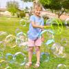 JOYIN Big Bubble Wands Set with with Tray, 21″ Giant Bubble Wands Bulk for Kids, Summer, Outdoor Play Period & Birthday Party & Games, 6 Pcs Solution Suitable, Suitable for All Age People(Luxury)