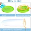JOYIN Big Bubble Wands Set with with Tray, 21″ Giant Bubble Wands Bulk for Kids, Summer, Outdoor Play Period & Birthday Party & Games, 6 Pcs Solution Suitable, Suitable for All Age People(Luxury)