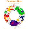 JOYIN Donut Pool Float with Glitters 32.5” (3 Pack), Funny Tube Toys for Swimming Pool Party and Donut Party Supplies(Animal)