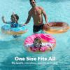 JOYIN Donut Pool Float with Glitters 32.5” (3 Pack), Funny Tube Toys for Swimming Pool Party and Donut Party Supplies(Donut)