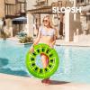 JOYIN Donut Pool Float with Glitters 32.5” (3 Pack), Funny Tube Toys for Swimming Pool Party and Donut Party Supplies(Fruit)