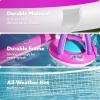 JOYIN Inflatable Pool Float Set Volleyball Net & Basketball Hoops, Floating Swimming Game Toy for Kids and Adults, Summer Floaties, Volleyball Court (105”x28”x38”)|Basketball (27.6”x23”),L-Orange(Pink Purple)
