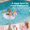 JOYIN Unicorn Pool Float Kids – Inflatable Rainbow Unicorn Floaty with Glitters Fun Floats, Ride On Beach Lake Floaties Raft Lounge, Party in Summer Decorations Pool Toys for Kids