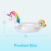 JOYIN Unicorn Pool Float Kids – Inflatable Rainbow Unicorn Floaty with Glitters Fun Floats, Ride On Beach Lake Floaties Raft Lounge, Party in Summer Decorations Pool Toys for Kids