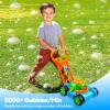 SLOOSH Bubble Lawn Mower Toddler Toys – Spill-Proof Bubble Machine Pretend Gardening Play Toy for Age 1 2 3 1-3 Year Old Baby Boys Indoor Outdoor Use, Push Toys Xmas Christmas Birthday Gifts (Blue)(Blue)