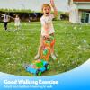 SLOOSH Bubble Lawn Mower Toddler Toys – Spill-Proof Bubble Machine Pretend Gardening Play Toy for Age 1 2 3 1-3 Year Old Baby Boys Indoor Outdoor Use, Push Toys Xmas Christmas Birthday Gifts (Blue)(Blue)