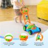 SLOOSH Bubble Lawn Mower Toddler Toys – Spill-Proof Bubble Machine Pretend Gardening Play Toy for Age 1 2 3 1-3 Year Old Baby Boys Indoor Outdoor Use, Push Toys Xmas Christmas Birthday Gifts (Blue)(Blue)