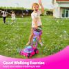 SLOOSH Bubble Lawn Mower Toddler Toys – Spill-Proof Bubble Machine Pretend Gardening Play Toy for Age 1 2 3 1-3 Year Old Baby Boys Indoor Outdoor Use, Push Toys Xmas Christmas Birthday Gifts (Blue)(Pink)