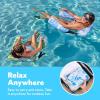 SLOOSH Inflatable Pool Floats Adult,2 Packs Floating Lounge Chairs,Blow up Pool Noodles for Adult Heavy Duty,Floating Chair for Party Summer Water Beach Lake Fun(Summer Leaves)