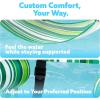 SLOOSH Inflatable Pool Floats Adult,2 Packs Floating Lounge Chairs,Blow up Pool Noodles for Adult Heavy Duty,Floating Chair for Party Summer Water Beach Lake Fun(Stripe)