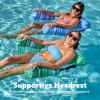 SLOOSH Inflatable Pool Floats Adult,2 Packs Floating Lounge Chairs,Blow up Pool Noodles for Adult Heavy Duty,Floating Chair for Party Summer Water Beach Lake Fun(Stripe)