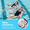 SLOOSH Inflatable Pool Floats Adult,2 Packs Floating Lounge Chairs,Blow up Pool Noodles for Adult Heavy Duty,Floating Chair for Party Summer Water Beach Lake Fun(Tropical Flowers)