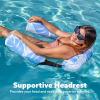 SLOOSH Inflatable Pool Floats Adult,2 Packs Floating Lounge Chairs,Blow up Pool Noodles for Adult Heavy Duty,Floating Chair for Party Summer Water Beach Lake Fun(Summer Leaves)