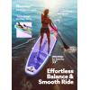 SLOOSH Inflatable Stand Up Paddle Board, 10’6″ Inflatable Paddle Boards with Premium Accessories, Non-Slip EVA Deck, Ultra-Light Carry Bag Pump, Meander SUP for Youth & Adults(Tropical Twilight)