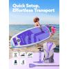 SLOOSH Inflatable Stand Up Paddle Board, 10’6″ Inflatable Paddle Boards with Premium Accessories, Non-Slip EVA Deck, Ultra-Light Carry Bag Pump, Meander SUP for Youth & Adults(Tropical Twilight)
