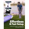 SLOOSH Inflatable Stand Up Paddle Board, 10’6″ Paddle Boards with Premium Accessories, Non-Slip EVA Deck, Ultra-Light Carry Bag Pump, Ripple SUP for Youth & Adults of All Skill Levels(Bright Burst)