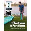 SLOOSH Inflatable Stand Up Paddle Board, 10’6″ Paddle Boards with Premium Accessories, Non-Slip EVA Deck, Ultra-Light Carry Bag Pump, Ripple SUP for Youth & Adults of All Skill Levels(Misty Breeze)