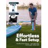 SLOOSH Inflatable Stand Up Paddle Board, 10’6″ Paddle Boards with Premium Accessories, Non-Slip EVA Deck, Ultra-Light Carry Bag Pump, Ripple SUP for Youth & Adults of All Skill Levels(Coastal Splash)