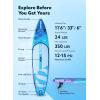 SLOOSH Inflatable Stand Up Paddle Board, 11’6″ Inflatable Paddle Boards with Premium Accessories, Non-Slip EVA Deck, Ultra-Light Carry Bag Pump, Rapids SUP for Youth & Adults(Arctic Drift)