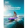 SLOOSH Inflatable Stand Up Paddle Board, 11’6″ Inflatable Paddle Boards with Premium Accessories, Non-Slip EVA Deck, Ultra-Light Carry Bag Pump, Rapids SUP for Youth & Adults(Fuchsia Tide)