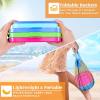 Sloosh 3 Packs Foldable Bucket – Collapsible Bucket with Sand Shovels and Mesh Backpack for Kids Toddlers Beach Toys, Easter Egg Hunt, Camping, Travelling and Fishing Water Pail (Pink/Purple/Green)(Blue/Pink/Green)